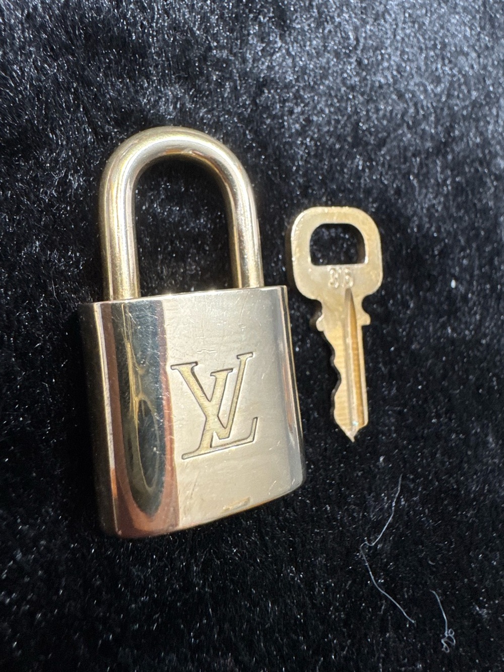 Louis Vuitton Brass Padlock with Key #316